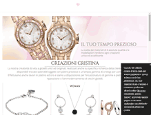 Tablet Screenshot of creazionicristina.com